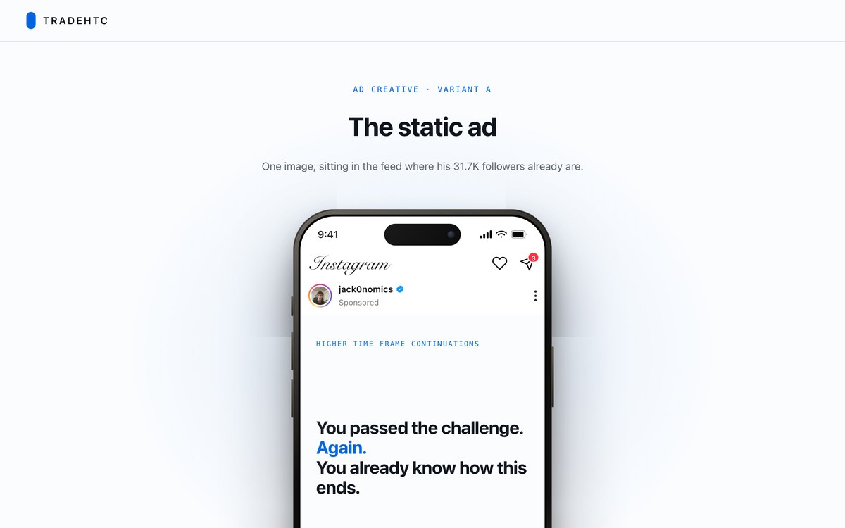 Static ad preview